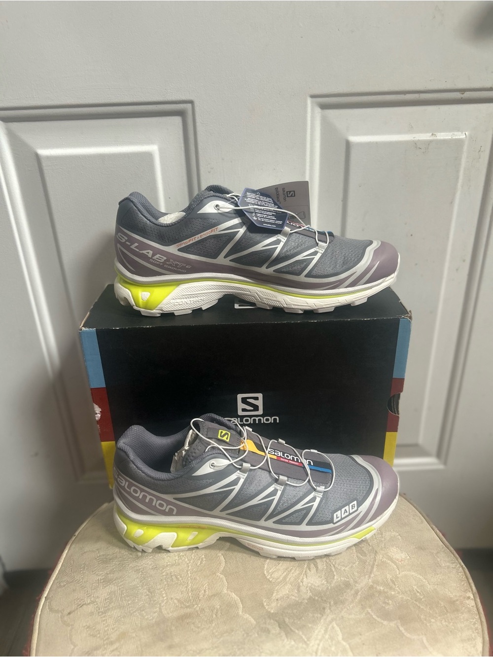 Sz 12M/W 13- Salomon XT- Quiet  Shade Lunar Rock Evening Primrose Gray